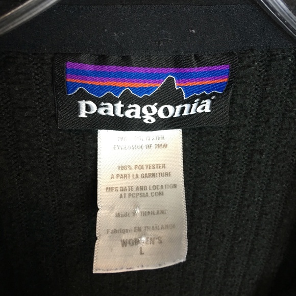 Patagonia full zip jacket women's black size L - Picture 3 of 6